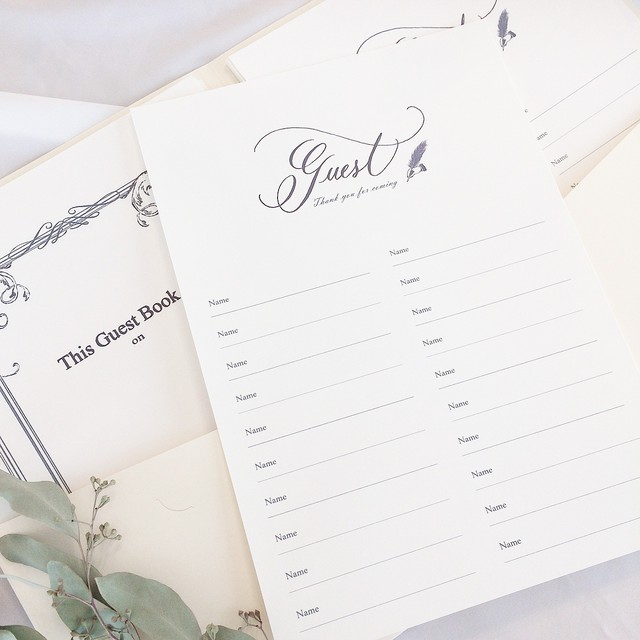 芳名帳セット 追加用芳名紙 A お名前のみ Musette