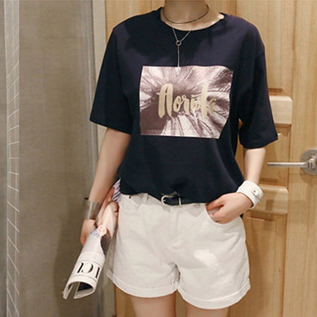 ハイウエスト デニムショートパンツ レディース 夏 ベルト付き ショーパン ロールアップ Dream Heart