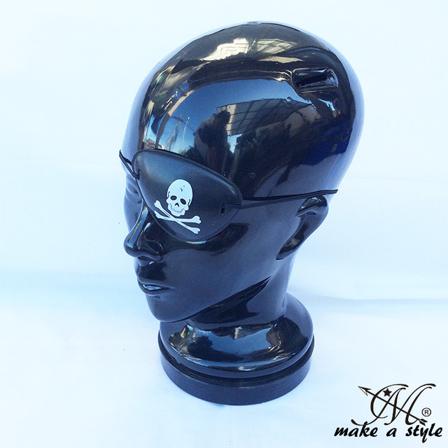 眼帯 海賊 パイレーツ ドクロ ガイコツ 髑髏 ワンピース コスプレ スカル ハロウィン パーティー 223 Makast