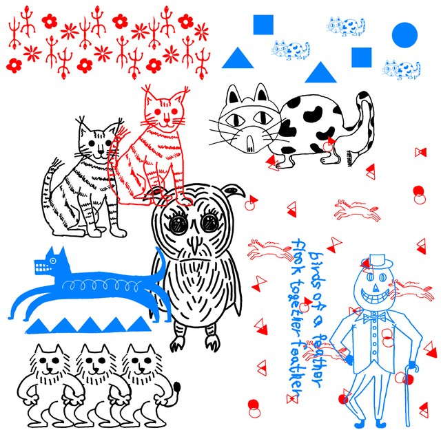 猫トートバッグ 個性豊かなイラストのシルクスクリーンプリント Animal Park 太陽と遊ぼう ファッション雑貨店 Osoto