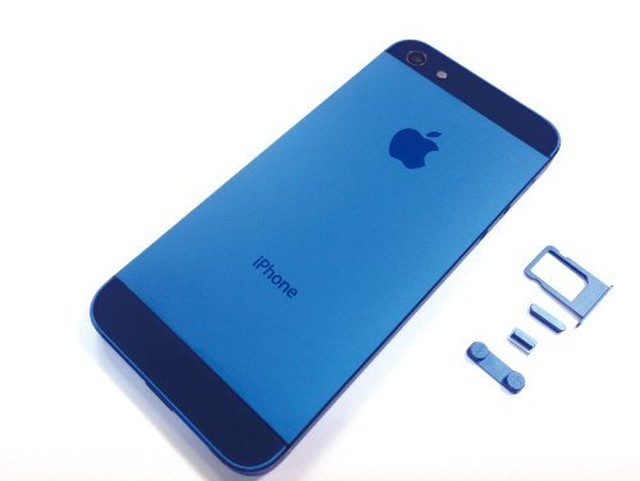 Iphone5 専用 カスタムバックプレート バックパネル カスタムパーツ ブルー 青 Iphone Parts Center