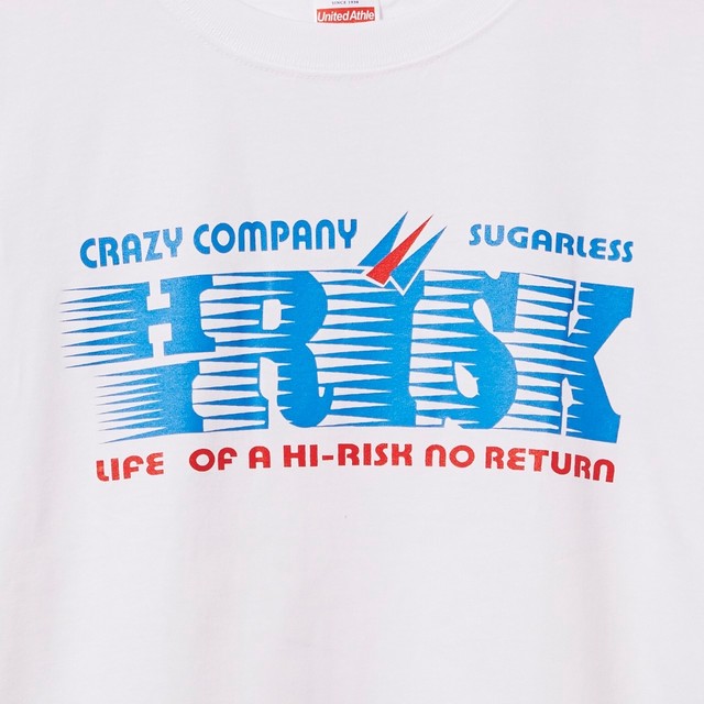 Tシャツ Hirisk ロゴ 白t 文字t おもしろt 半袖 T Shirt クレイジー Crazycompany Crazycompany クレイジーカンパニー Crazy Company