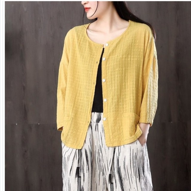 レディース トップス 春夏 サマーカーディガン レディース 夏用 カーディガン 夏 サマージャケット レディース ショート丈 リネン 麻 春 Basecamp49