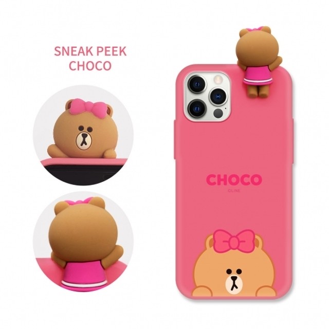 公式ライセンス品 Line Friends Iphone12 12pro 6 1インチ スマホからひょっこり顔を覗かせるキャラクターフィギュアケース Msquall エムスコール プレゼントに最適な雑貨ショップ