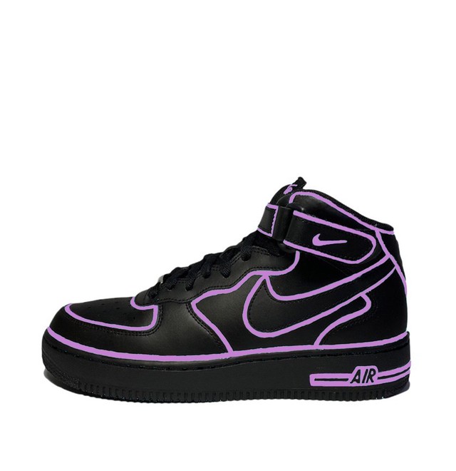 AF1 MID BLACK「TRON Lavender」