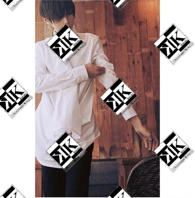 メンズ シャツ おしゃれ かっこいい デザイン 個性 中性的 春秋 ダンス 演出 ストリート系 F74 Antithesisking メンズファッション部門