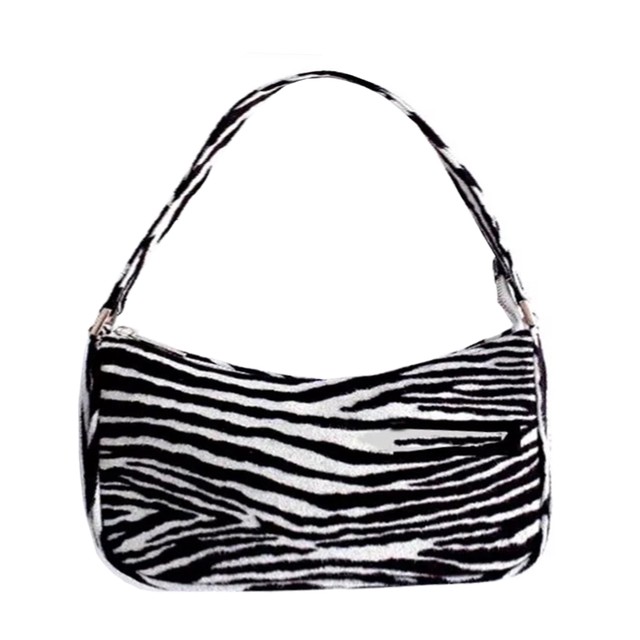 【Cat & Parfum】90s Gals Zebra Strap Bag