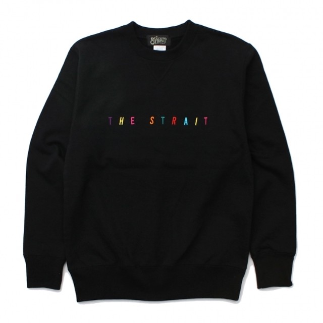 MULTI COLOR LOGO CREW SWEAT #BLACK