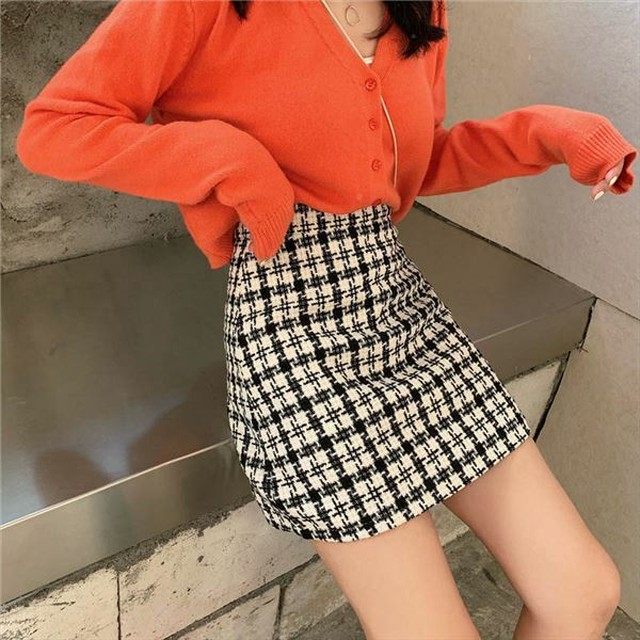 台形ミニスカート チェック柄 台形 スカート ミニスカート ミニ丈 クラシック きれいめ トレンド ハイウエスト 可愛い レディース ミニスカ デート インスタ映え 10代 代 30代 Laff Store 会社情報 納期の確認をお願いします