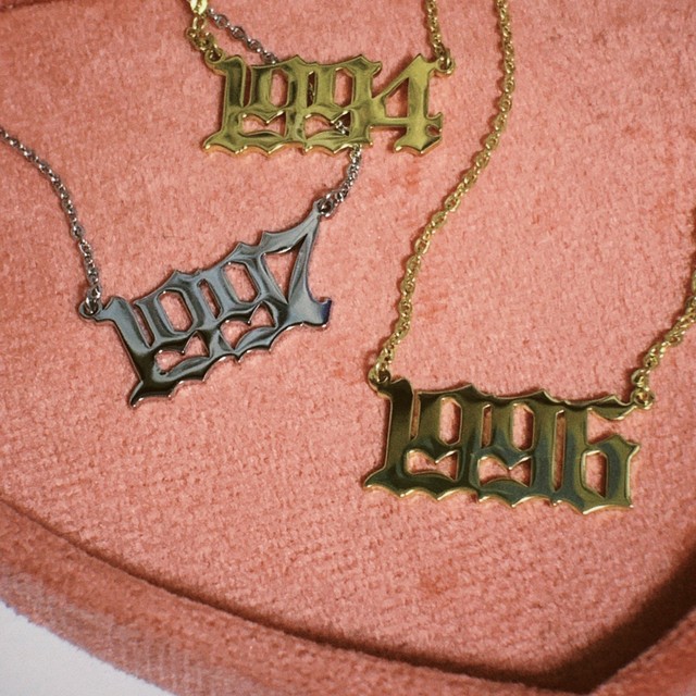 Custom Birth Year Necklace