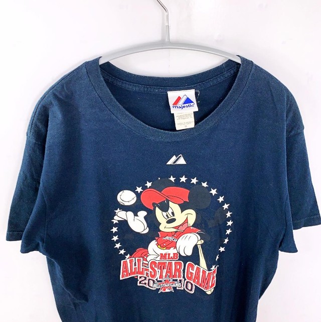 Majestic Disney ディズニー ミッキー Tシャツ 野球 コラボ Reuse Store C S