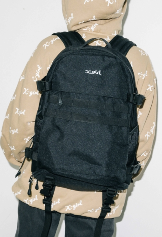 X Girl Mills Logo Adventure Backpack バックパック リュック