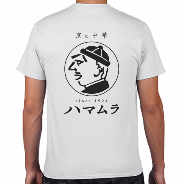 インクジェットプリント Tシャツ白(黒文字)M