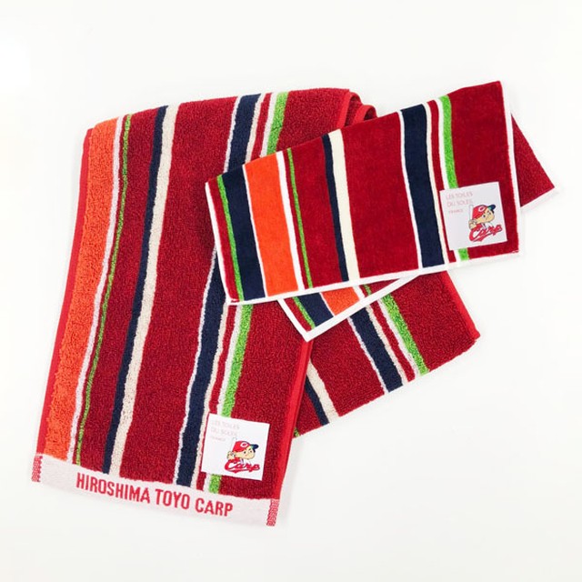 カープコラボ 今治マフラータオル ヒロシマ カープ スリーズ ルージュ Hiroshima Carp Cerise Rouge 広島アスリートマガジン オンラインショップ