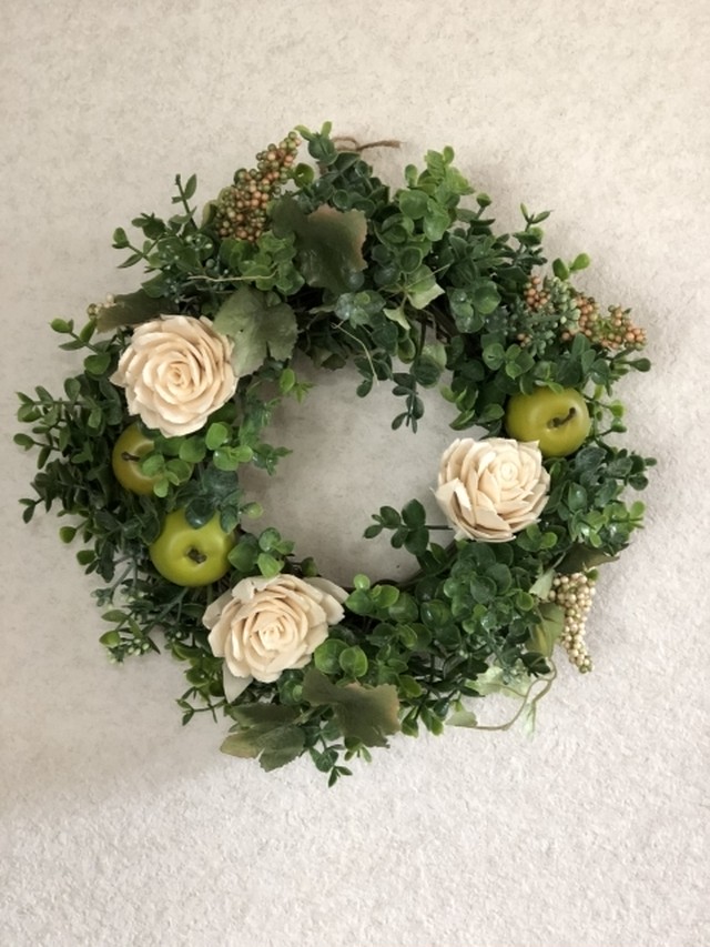 オンラインレッスン専用 リース Pomponchouchou 花と菓子と ポンポンシュシュ ハナトカシト