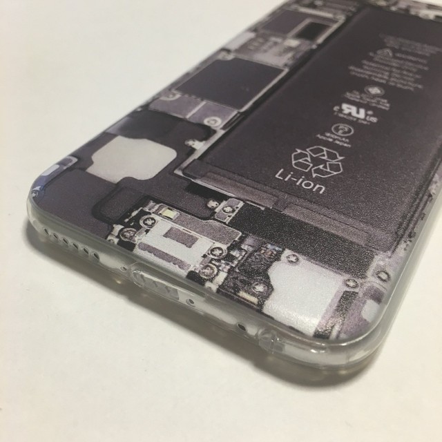 スマホケース Iphone 6 シリコン アイフォン ケース アイホン カバー バッテリー柄 ａｄｆ