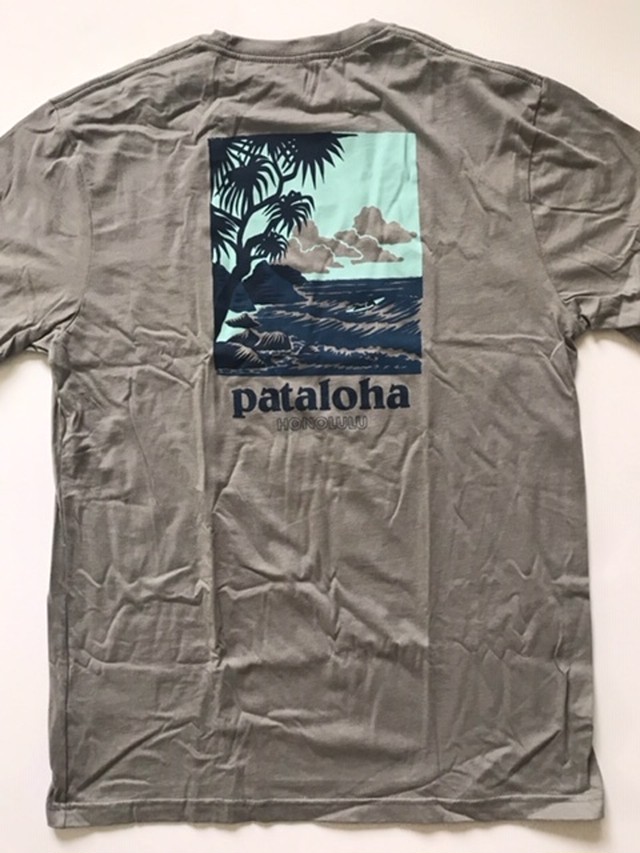 セール Patagonia パタゴニア パタロハ Tシャツ シャツ 半袖 ハワイ ホノルル サーフィン Pataloha 人気 残りわずか グレー M Hi808shop