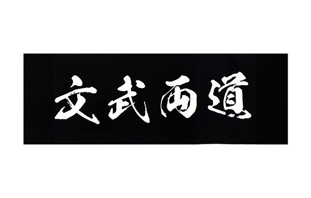 文武両道 剣道面手ぬぐい 神野織物