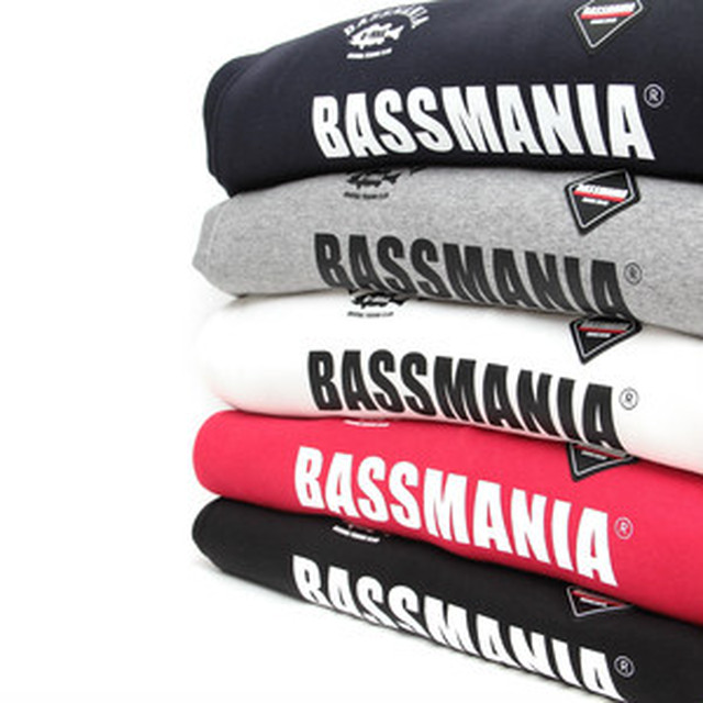 Bassmaniaロゴシリコンワッペンデザインパーカー Wht Bassmaniawb