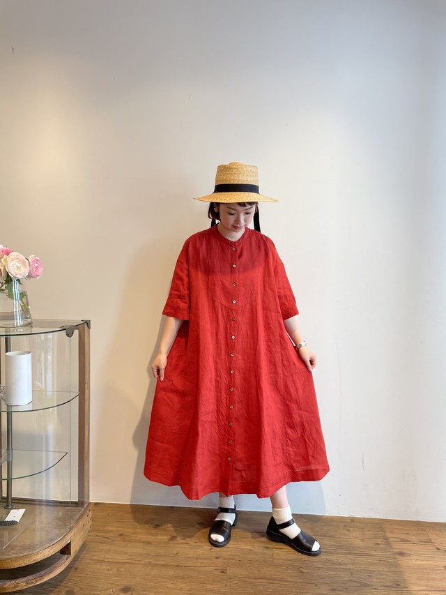 60 リネン イカムネaラインワンピース Note Et Silence 松山