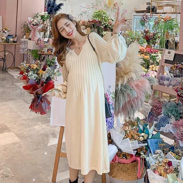 ニットワンピース ロングワンピース レディース ニット 長袖 ロング丈 大きいサイズ Aライン ゆったり 着痩せ 秋 冬 通勤 Ol おしゃれ 無地 30代 40代 50代 N54 Select Shop Shoushou