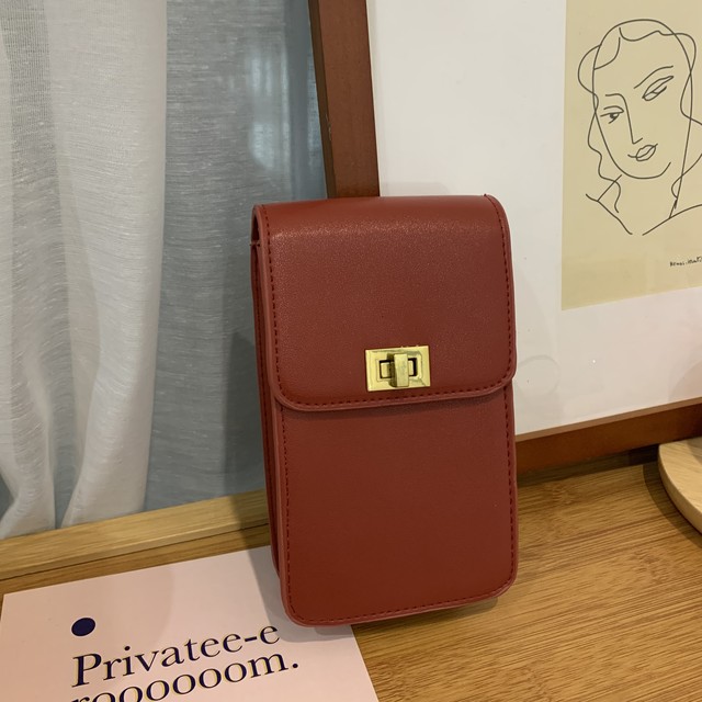 バーガンディーメッセンジャーバッグ 【Burgundy messenger bag】