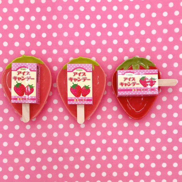 消しゴム 木製棒付きアイスキャンディ いちご雑貨専門店strawberry Box