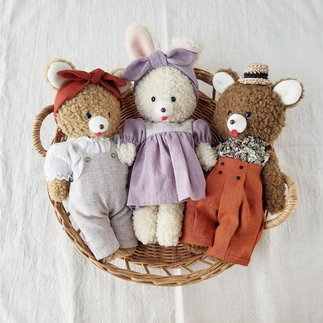 展示 着せ替えぬいぐるみのお着替え例 Marucoro