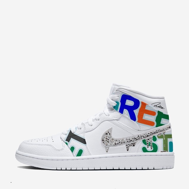 AJ1 MID "SCRAMBLE" PASTEL DROP STONE