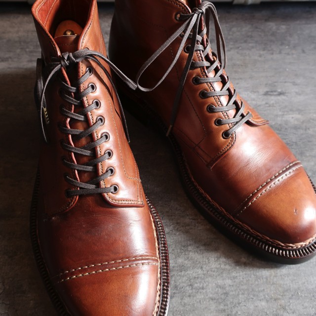 定番すぎる 靴紐 ネイビー 平紐 3mm Custom Shoes Planning Buhi