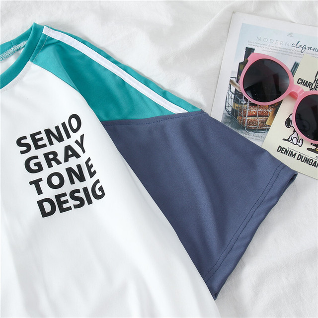 スポーツ風春夏学生さわやかシンプル可愛いスポーツウェアセット 75shops