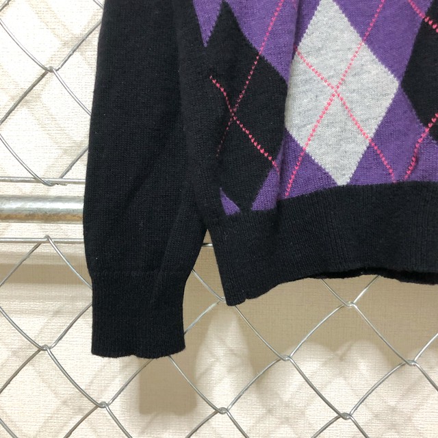 Fred Perry フレッドペリー アーガイル柄 セーター M Masahero