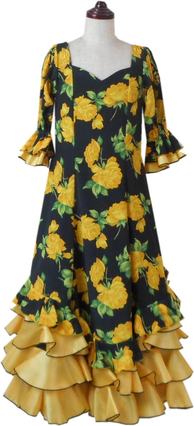 フラメンコ衣装 ワンピース キッズ ｊｏ004 アトリエ貴美恵