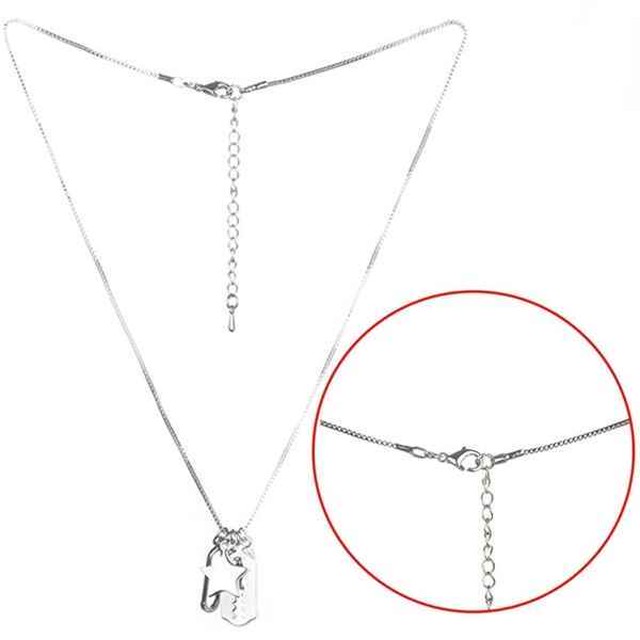 Bts V キムテヒョン 着用モデル シルバーネックレス メンズネックレス ユニセックス 日本未入荷アクセサリー Leadhope