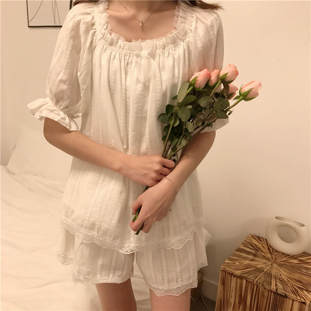 ss フリルレース パフ袖ガーリールームウェア 韓国レディースファッション通販 Keatc ケット シー ss フリルレース パフ袖ガーリールームウェア 韓国レディースファッション通販 Keatc ケット シー