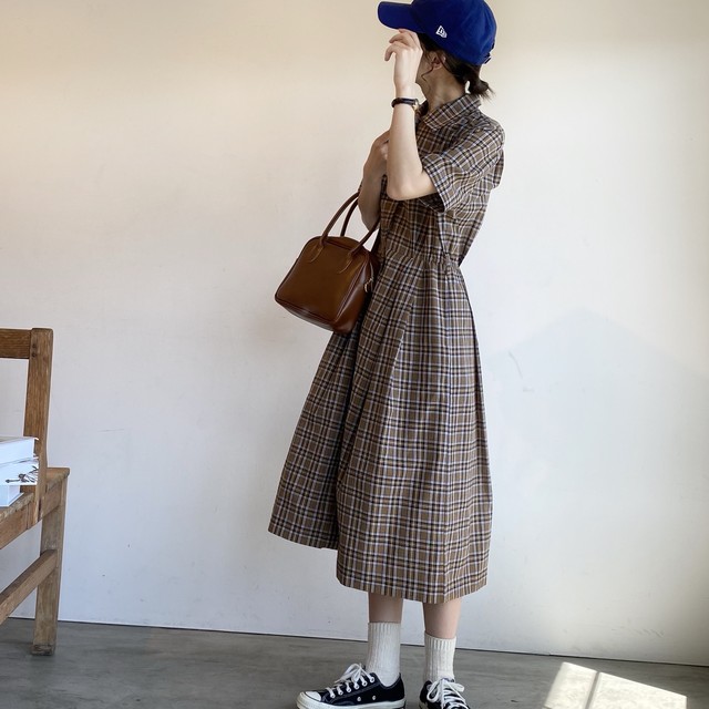 retro check one-piece