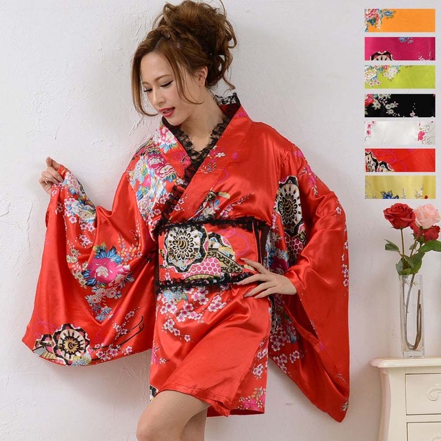 着物ドレス 着物 ドレス 花魁 コスプレ よさこい 衣装 花魁ドレス 浴衣ドレス Jewel ジュエル レーストリミング ミニ着物 ドレスショップjewel