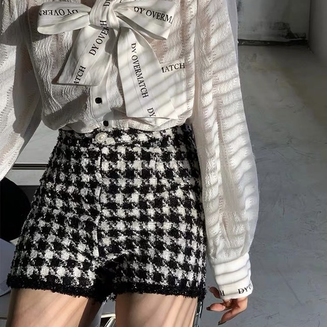 houndstooth short pants