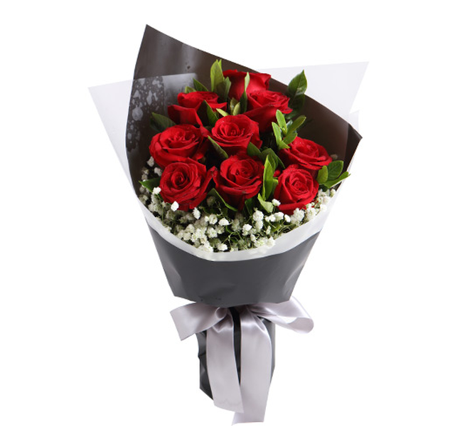 格安 赤いバラ9本 Cns スペシャルオファー 中国にいる家族や彼女に花を贈ろう