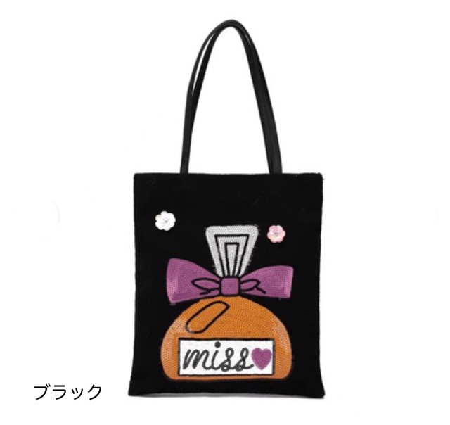 キラキラスパンコールトートバッグ 大 Ajong エジョン