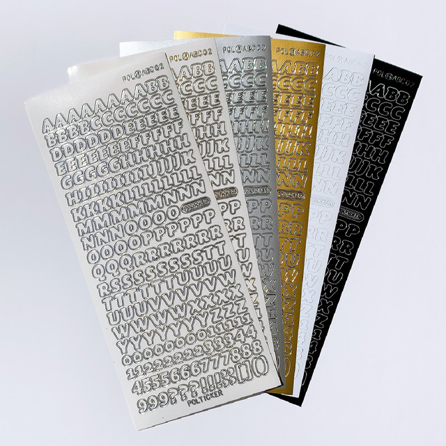 Polticker New Kid アルファベットシール 大文字 My Playlist