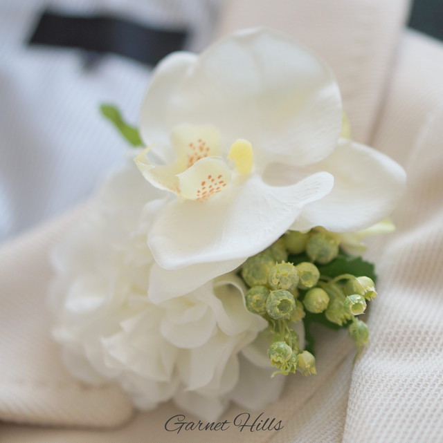 胡蝶蘭 ダリアのコサージュ Garnet Hills ガーネットヒルズ Online Boutique