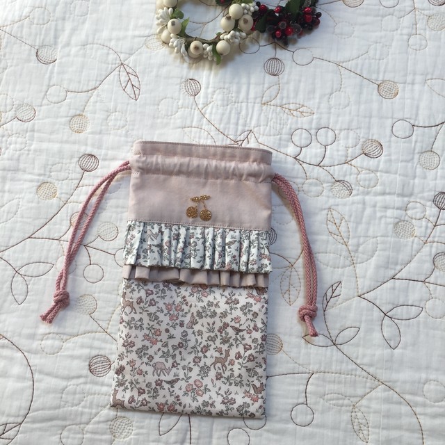 リバティ 歯ブラシ袋 お箸スプーン入れ ハーモニカ袋 メドウテイルズ 入園入学準備グッズ 幼稚園入園 保育園準備 Nanaハンドメイド リバティ 入園入学準備グッズ 幼稚園グッズ