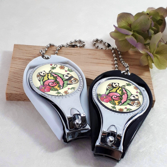 つめ切り 多機能 携帯 爪切り パンダと笹スイカ Yumaahi