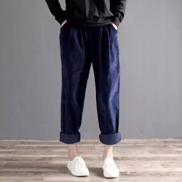 今年も トレンド コーデュロイ テーパードパンツ レディース ボトムス 全5色 イージーパンツ ロングパンツ ボトムス ウエストゴム カジュアル 0701 Sayurio レディースアパレル ファッション プチプラ アラサー アラフォー