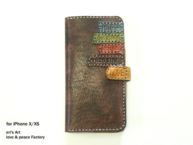 【サンプル品SALE】iPhoneケース for X / XS ダークブラウン OD-SPC-LE-01-X-sale