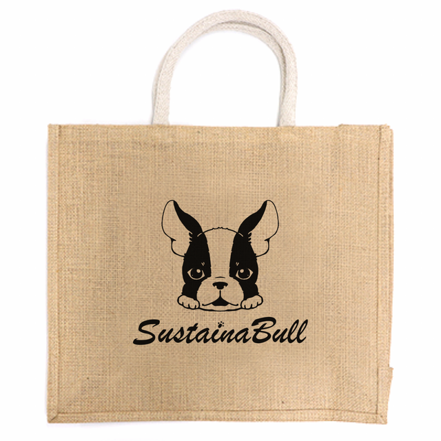 Lサイズ 天然素材の麻でできたバッグ Sustainabull サスティナブルロゴ Sustainabull サスティナブル Shop