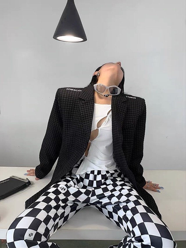 logo shoulder jacket