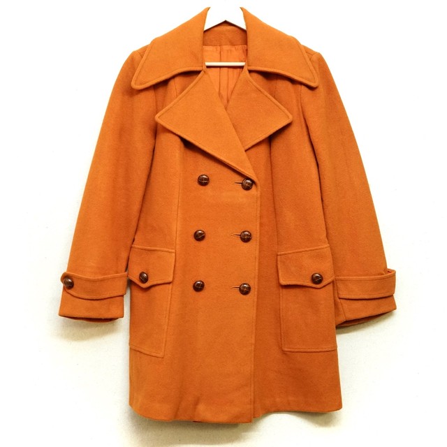 364 Pコート オレンジ レディースus古着 Antique John アンティーク ジョン