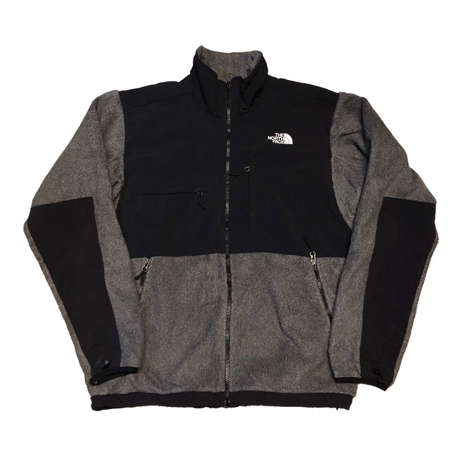 00s The North Face ノースフェイス デナリジャケット グレー 黒 ｍ インディアンスのワッペン付き Back In The Dayz